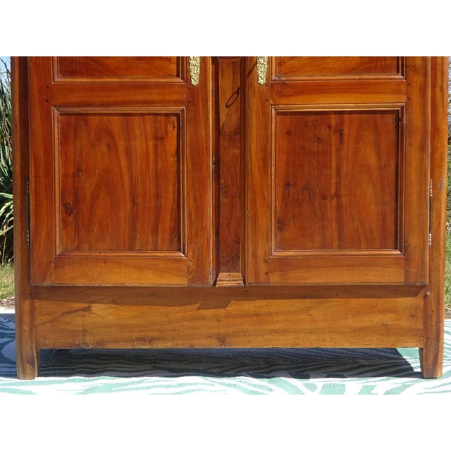 Louis Philippe Wardrobe in Light Walnut For Sale - Image 14 of 18