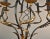 Metal Vintage Italian Black and Gilt Tole Eight Light Chandelier For Sale - Image 7 of 12