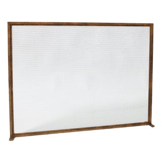 Tobacco Dakota Fireplace Screen For Sale