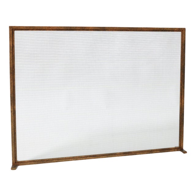 Tobacco Dakota Fireplace Screen For Sale