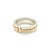 Tiffany & Co. T 2 Sterling Silver 18k Rose Gold Narrow Band Ring Size 4.5 For Sale In Miami - Image 6 of 6