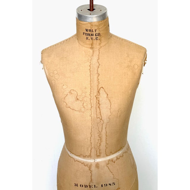 Antique Tailor’s Mannequin / Dress Form, Wolf Form Co., New York, C. 1900s For Sale - Image 15 of 17