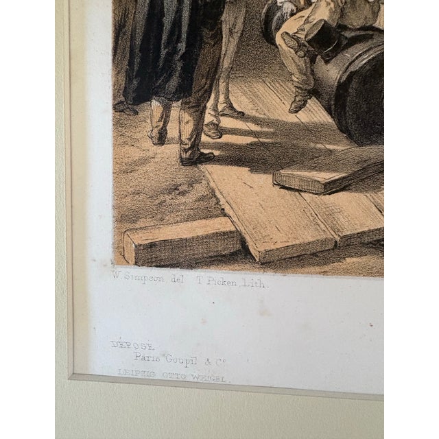 Mid 19th Century Pair of 1855 William Simpson Crimean War Lithographs – Yenikale & Kertch, Colnaghi For Sale - Image 5 of 10