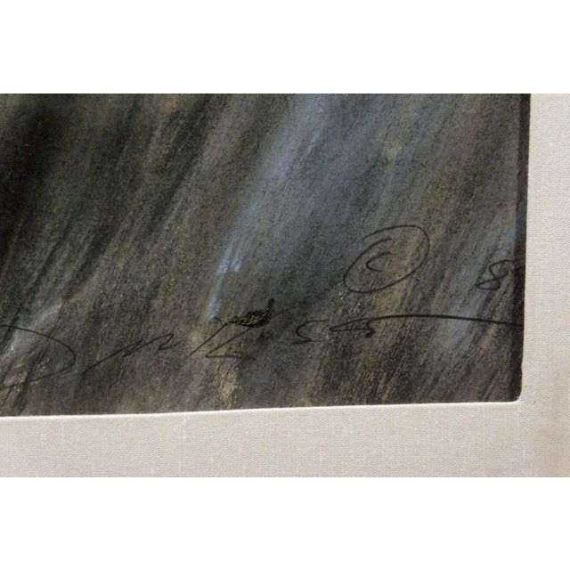 1990s 1990s Mark Dickson Untitled Mix Media Pastel and Watercolor Abstract Hand Signed For Sale - Image 5 of 6
