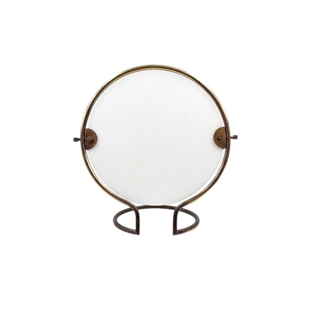 1960s Mid-Century Brass Table Mirror, Italy, 1960s For Sale - Image 5 of 13