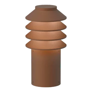 Bysted Garden Short' Outdoor Bollard Light for Louis Poulsen in Corten Red