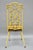 Late 20th Century Hollywood Regency Chinese Chippendale Yellow Metal Faux Bamboo Dining Side Chair For Sale - Image 9 of 10
