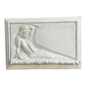1990s Bill Mack “Inspiration” Bonded Sand Nude Woman Signed Pop Out Art Sculpture 56/95