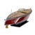 An elegant decorative model of a speedboat crafted from solid wood and fine veneers. The hull is defined by a refined,...