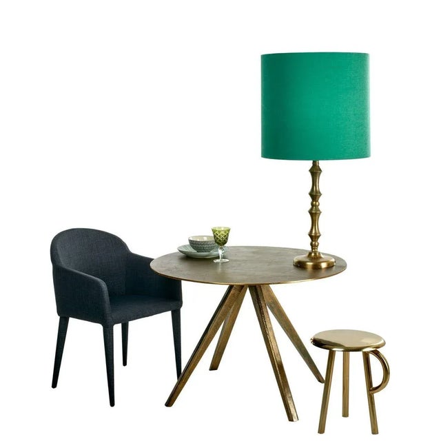 Brass-Plated Circle Table by Pols Potten Studio For Sale - Image 4 of 5