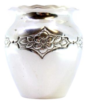 Silver Pot with Floral Motifs