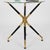 Mid-Century Italian Round Brass and Lacquered Wood Side Table attributed to Cesare Lacca, 1950s For Sale - Image 6 of 13