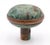 Traditional Antique Green & Tan Marbled Cast Iron Passage Door Knob For Sale - Image 3 of 5