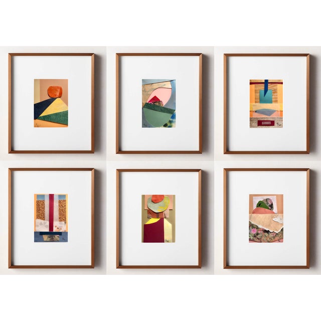 "Into the Sun 5" Original Mixed-Media Collage on Paper by Zac Woodiel For Sale - Image 9 of 9