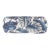 Scalamandre 21" x 7" Rainforest Warp Print Bolster Pillow in Blue Mirage For Sale