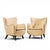George Nelson for Herman Miller Model 4688 Mid Century Lounge Chairs - Pair Each chair measures: 28 wide x 30 deep x 33...