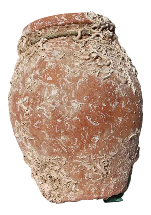 19th Century Antique Terracotta Octopus Trap Undersea Pot