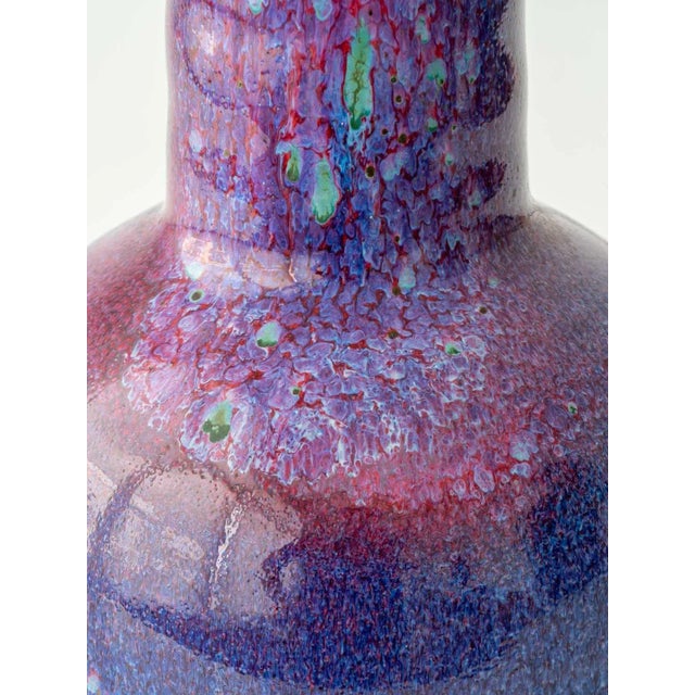 Mid-Century Modern Mid-Century Modern Ceramic and Opaline Glass Table Lamp by Jaap Ravelli, 1950s For Sale - Image 3 of 12