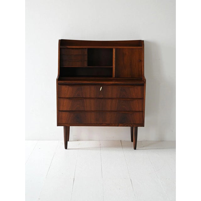 Vintage Scandinavian Secretaire in Rosewood, 1960s For Sale - Image 10 of 10