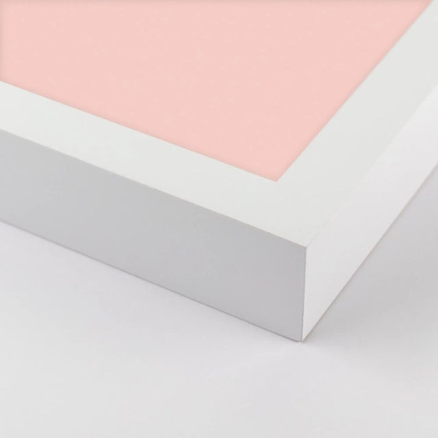 DESCRIPTION: Alphabet Series in Pink, Letter L by Pencil & Paper in White Frame, XS Art Print SPECIFICATIONS: Type: Giclée...