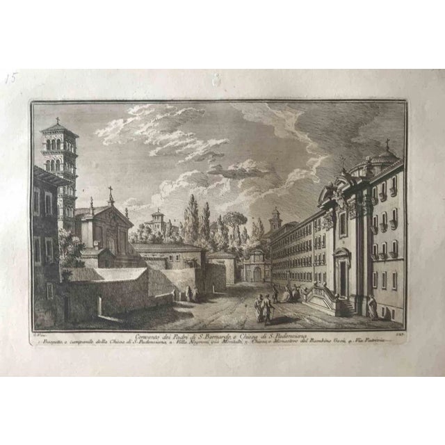 Chiesa di S.Niccolò de' Perfetti is an original etching of the Late 18th century realized by Giuseppe Vasi. Signed and...