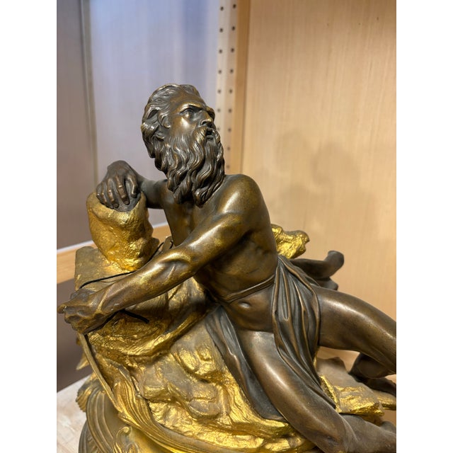 Mid 18th Century 18th C. French Louis XV Gilt and Bronze Chenets Andirons-a Pair For Sale - Image 5 of 11