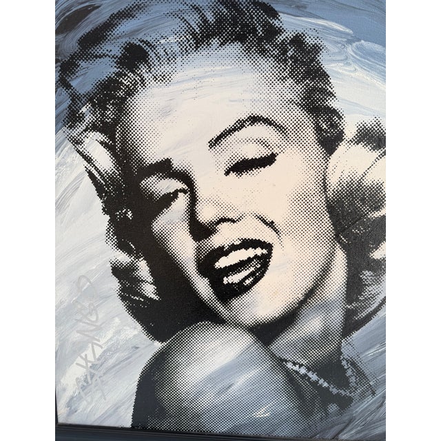 Original John Stango Painting of Marilyn Monroe, Framed For Sale - Image 4 of 16