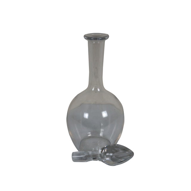 Contemporary Vintage Baccarat France Clear Crystal Wine Whiskey Liquor Decanter Bottle For Sale - Image 3 of 12