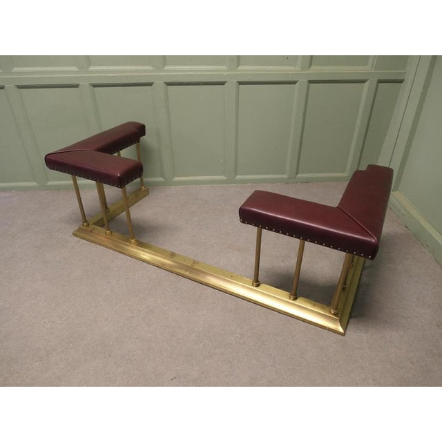 Art Deco Brass Fireside Bench, 1900 For Sale - Image 4 of 8
