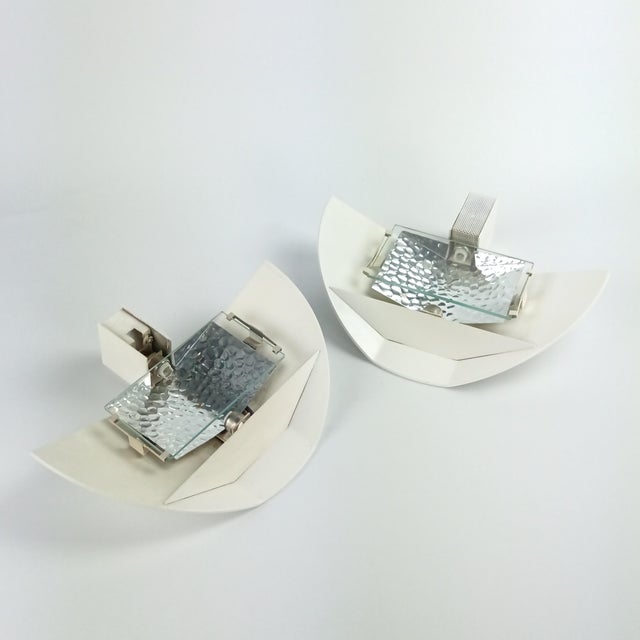 Space Age Wall Lights, 1980, Set of 2 For Sale - Image 4 of 11