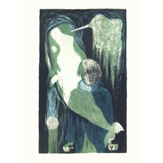 1968 "Moby Dick" Lithograph by Benton Spruance "Strike Through the Mask" For Sale