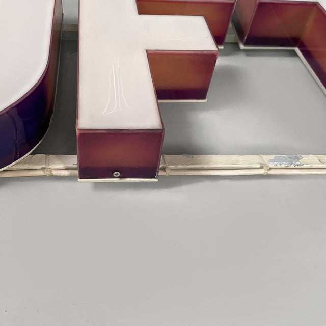 German Modern Lufthansa Sign in White Arylic Glass, 1970s For Sale - Image 11 of 18