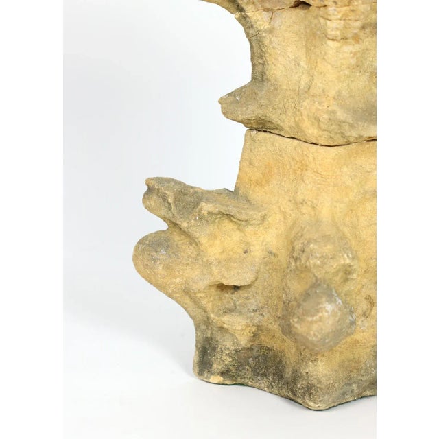 Brown Early 18th Century Carved Limestone Architectural Element For Sale - Image 8 of 12