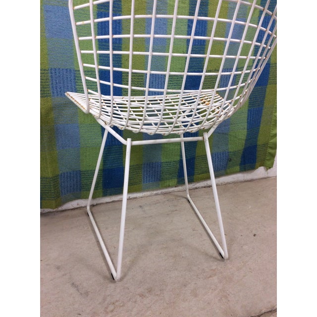 Set of 6 White Metal Indoor / Outdoor Chairs by Harry Bertoia for Knoll For Sale - Image 17 of 18