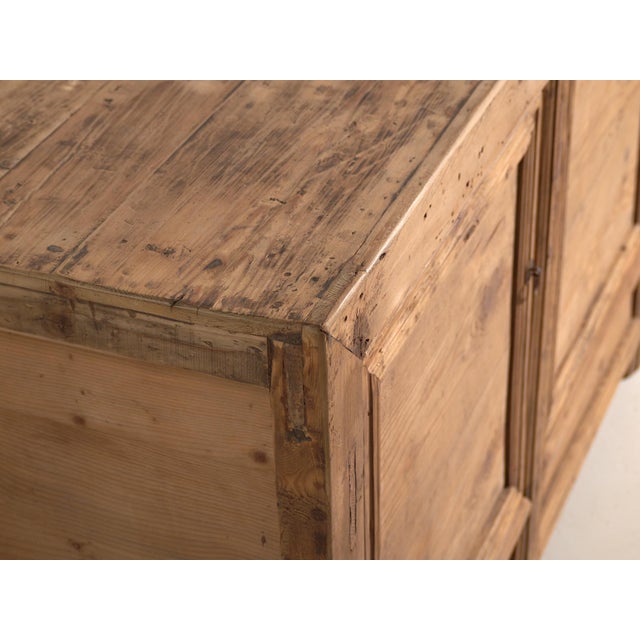Rustic Brown Wooden Sideboard, 1900s For Sale - Image 3 of 13