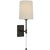 Black Suzanne Kasler for Visual Comfort Signature Camille 16" Sconce in Bronze with Linen Shade For Sale - Image 8 of 15