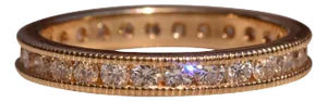 The Claravale: Ladies 14K Diamond Eternity Wedding Band