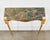 French Napoleon Empire Style Marble Bronzed Wall Console Table For Sale - Image 4 of 16