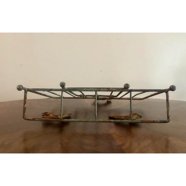 Early 20th Century Antique Primitive Country Metal Cookbook Holder For Sale - Image 12 of 13