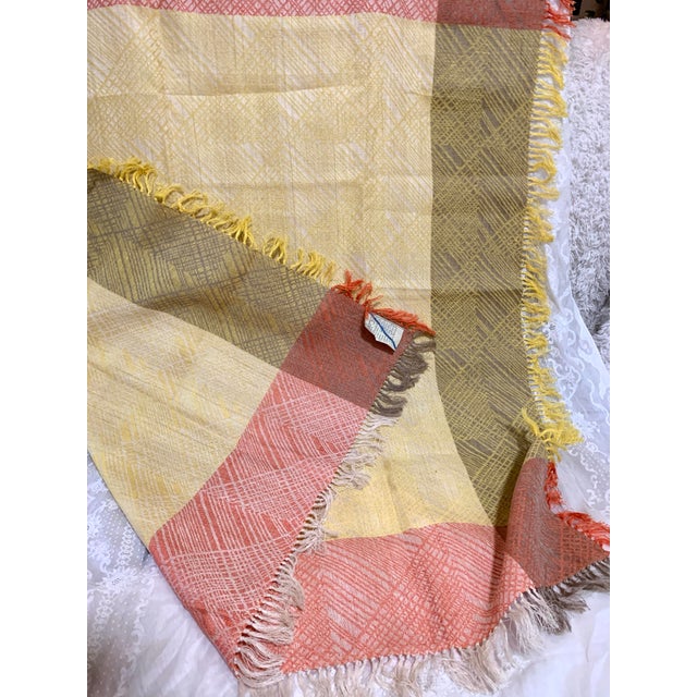 Textile Vintage Handcrafted Wool Blanket, Poland For Sale - Image 7 of 12