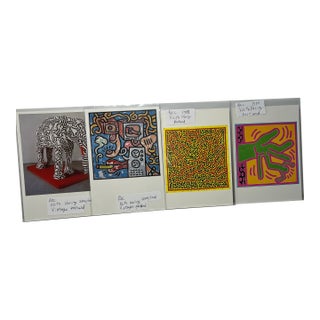 1980s 2000s Keith Haring Postcards Set of 4 For Sale