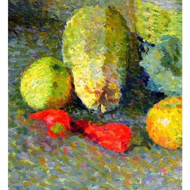 1970s Antique Still Life Oil Painting, Soviet Ukrainian Art 41-37 For Sale - Image 5 of 6