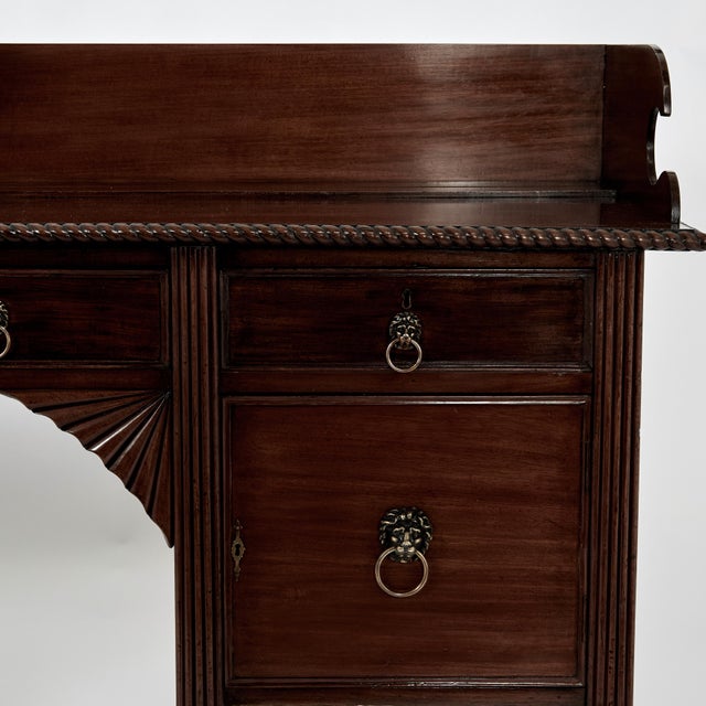 Antique English Mahogany Sideboard Server For Sale In West Palm - Image 6 of 12