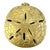 Vintage Mid Century Brass Sand Dollar Trinket Dish For Sale