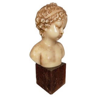Wax Bust of Child, 1880 For Sale
