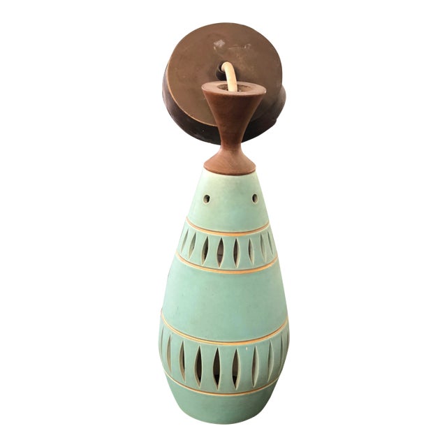 Retro Mid-Century Ceramic Pendant Light For Sale