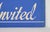 Vintage Ladies Invited Cardboard Retail Wall Sign For Sale - Image 9 of 10