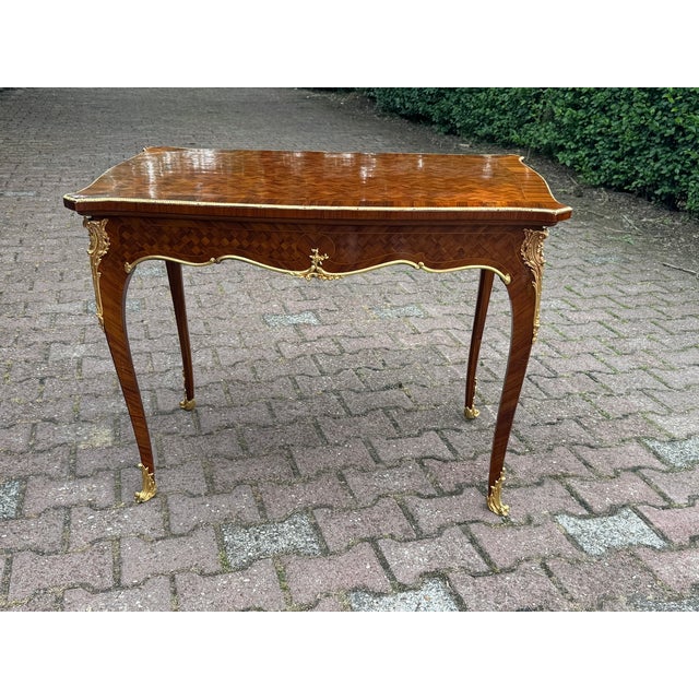 1840s French Neoclassical Mahogany Gilt Bronze Table 1pc Art For Sale - Image 10 of 10