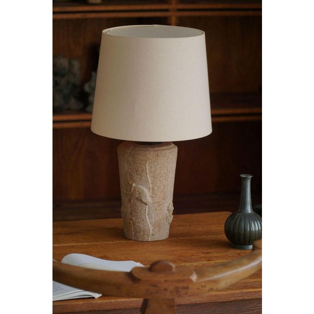 Vintage French Modern Table Lamp in Stone with Elephant Motifs, 1970s For Sale - Image 15 of 16