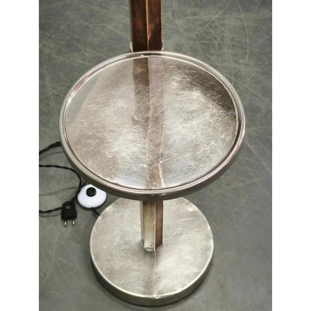 Czech Art Deco Adjustable Floor Lamp with Table, 1930s For Sale - Image 11 of 15